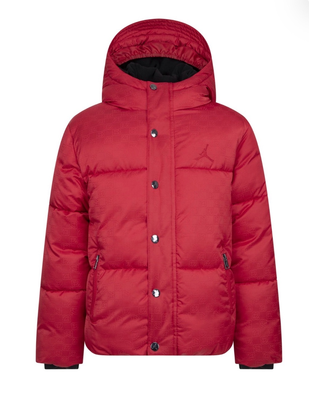 Jordan Big Kids Neutral 23 Jacquard Faux Down Fill Jacket
